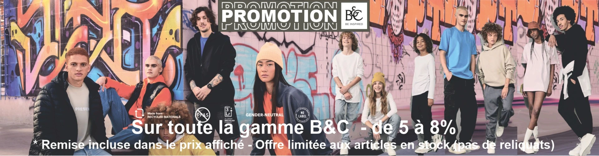 5 &agrave; 8% de remise sur toute la gamme B&C, dans la limite des stocks disponibles